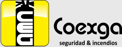 Logo coexga sobre fondo gris